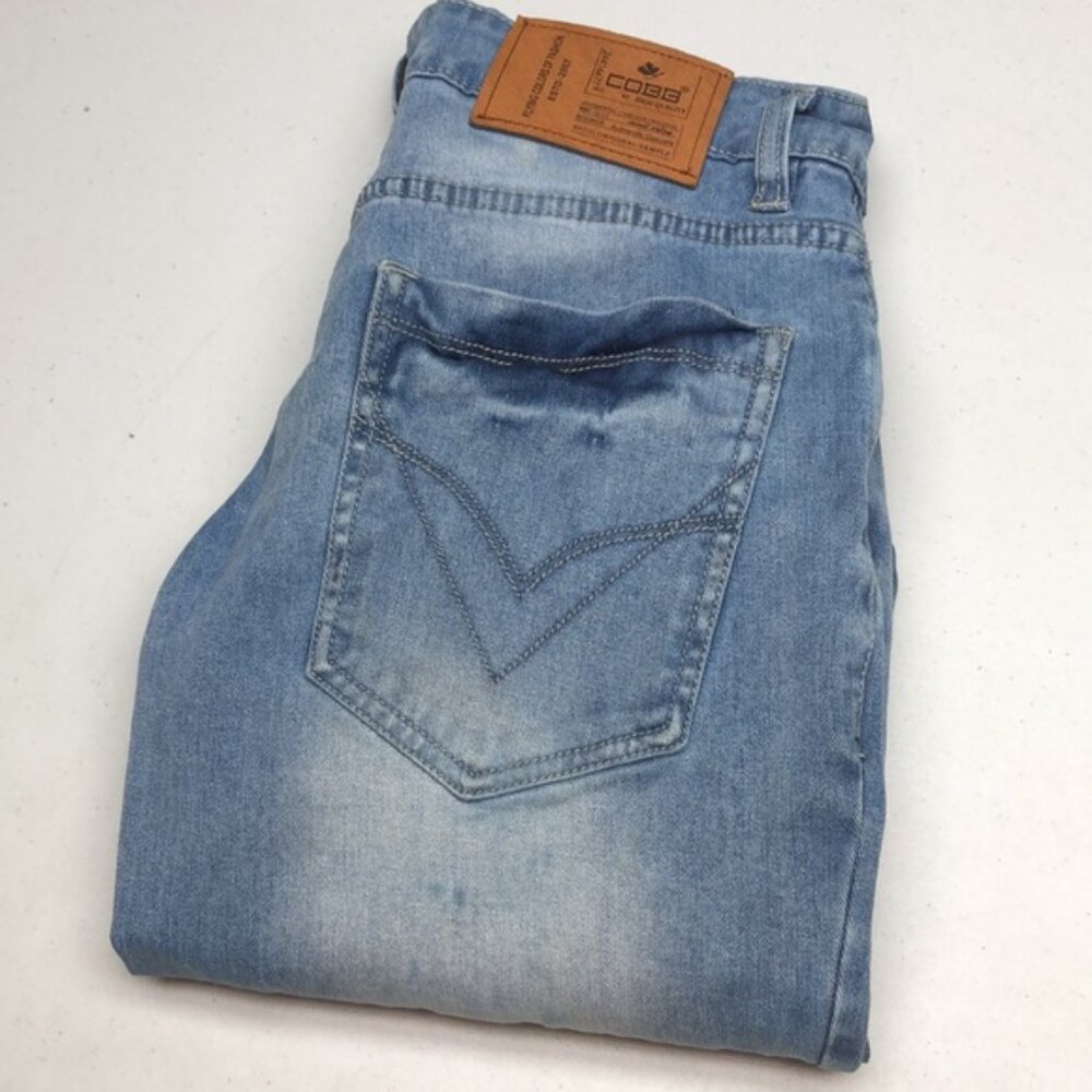 Light Blue Slim Fit Men's Jeans